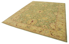 Tebriz Beige Classic Cotton Wool Handmade Area Rug 8'9'' x 11'3''