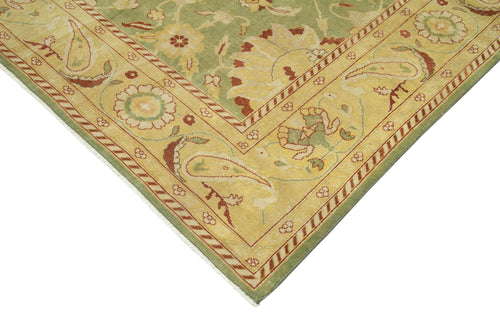 Tebriz Beige Classic Cotton Wool Handmade Area Rug 8'9'' x 11'3''