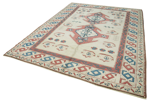 Tebriz Beige Classic Cotton Wool Handmade Area Rug 7'9'' x 11'0''