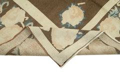 Tebriz Beige Classic Cotton Wool Handmade Area Rug 7'4'' x 11'3''