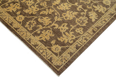 Tebriz Brown Classic Cotton Wool Handmade Area Rug 9'2'' x 11'2''