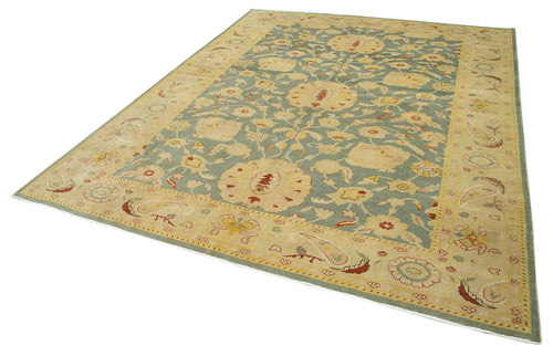 Tebriz Beige Classic Cotton Wool Handmade Area Rug 7'11'' x 10'1''
