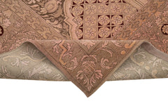 Tebriz Pink Classic Cotton Wool Handmade Area Rug 10'2'' x 12'11''