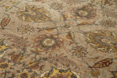 Tebriz Brown Classic Cotton Wool Handmade Area Rug 8'0'' x 11'1''