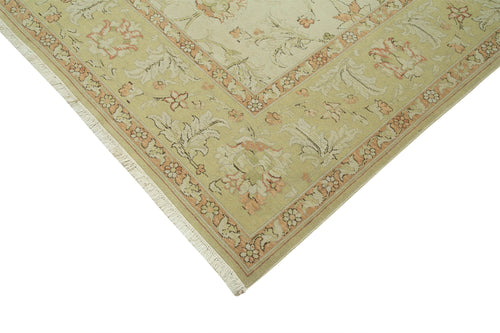 Tebriz Beige Classic Cotton Wool Handmade Area Rug 10'0'' x 11'3''