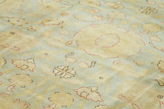 Tebriz Beige Classic Cotton Wool Handmade Area Rug 8'8'' x 11'11''