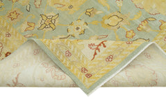 Tebriz Beige Classic Cotton Wool Handmade Area Rug 8'8'' x 11'11''