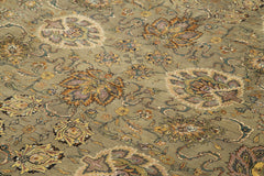 Tebriz Grey Classic Cotton Wool Handmade Area Rug 8'11'' x 11'11''