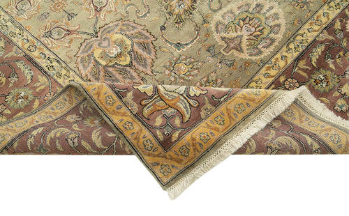 Tebriz Grey Classic Cotton Wool Handmade Area Rug 8'11'' x 11'11''