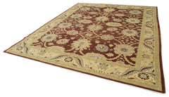 Tebriz Beige Classic Cotton Wool Handmade Area Rug 9'7'' x 11'11''
