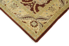 Tebriz Beige Classic Cotton Wool Handmade Area Rug 9'7'' x 11'11''