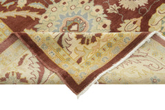 Tebriz Beige Classic Cotton Wool Handmade Area Rug 9'7'' x 11'11''