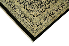 Tebriz Beige Classic Cotton Wool Handmade Area Rug 9'0'' x 12'0''