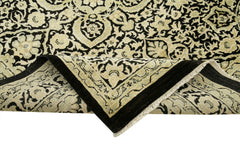 Tebriz Beige Classic Cotton Wool Handmade Area Rug 9'0'' x 12'0''