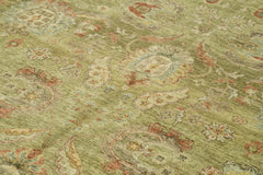 Tebriz Grey Classic Cotton Wool Handmade Area Rug 8'11'' x 11'9''