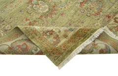 Tebriz Grey Classic Cotton Wool Handmade Area Rug 8'11'' x 11'9''