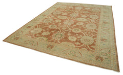 Tebriz Beige Classic Cotton Wool Handmade Area Rug 8'10'' x 12'2''
