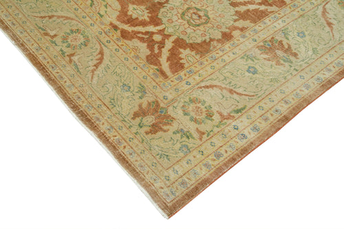 Tebriz Beige Classic Cotton Wool Handmade Area Rug 8'10'' x 12'2''