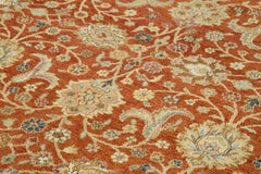 Tebriz Beige Classic Cotton Wool Handmade Area Rug 9'0'' x 12'0''