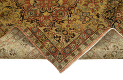 Tebriz Yellow Classic Cotton Wool Handmade Area Rug 8'6'' x 11'3''