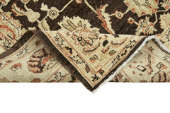 Tebriz Beige Classic Cotton Wool Handmade Area Rug 6'2'' x 9'1''