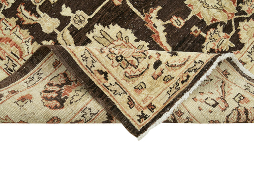 Tebriz Beige Classic Cotton Wool Handmade Area Rug 6'2'' x 9'1''
