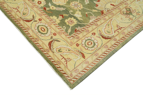 Tebriz Beige Classic Cotton Wool Handmade Area Rug 8'10'' x 11'10''