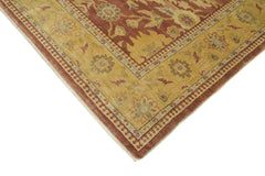 Tebriz Yellow Classic Cotton Wool Handmade Area Rug 8'2'' x 9'9''