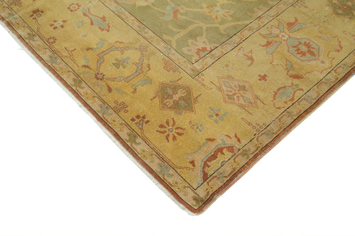 Tebriz Yellow Classic Cotton Wool Handmade Area Rug 8'4'' x 10'0''