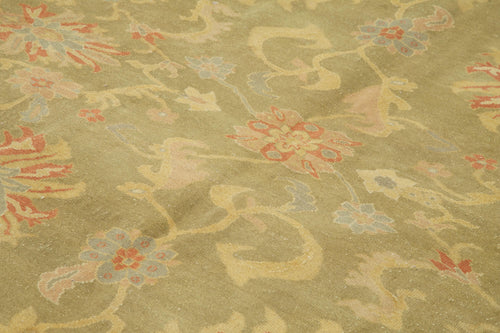 Tebriz Yellow Classic Cotton Wool Handmade Area Rug 8'4'' x 10'0''