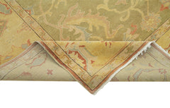 Tebriz Yellow Classic Cotton Wool Handmade Area Rug 8'4'' x 10'0''