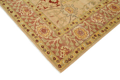 Tebriz Yellow Classic Cotton Wool Handmade Area Rug 8'8'' x 11'7''