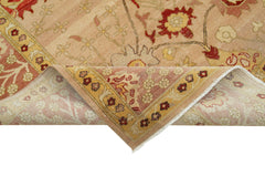 Tebriz Yellow Classic Cotton Wool Handmade Area Rug 8'8'' x 11'7''