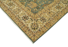 Tebriz Yellow Classic Cotton Wool Handmade Area Rug 9'0'' x 12'0''