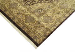 Tebriz Yellow Classic Cotton Wool Handmade Area Rug 8'11'' x 12'2''