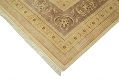 Tebriz Beige Classic Cotton Wool Handmade Area Rug 9'2'' x 12'1''