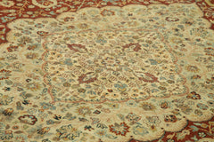 Handmade Area Rug – Classic Beige Turkish Hand Knotted Wool Carpet 9'9''x13'6''