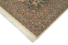 Handmade Area Rug – Classic Beige Turkish Hand Knotted Cotton Wool Carpet 9'x12'