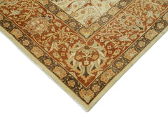 Tebriz Beige Classic Cotton Wool Handmade Area Rug 8'8'' x 11'7''