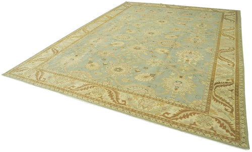 Tebriz Beige Classic Cotton Wool Handmade Area Rug 10'1'' x 13'8''