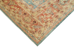 Tebriz Red Classic Cotton Wool Handmade Area Rug 10'1'' x 13'7''