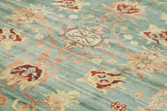 Tebriz Red Classic Cotton Wool Handmade Area Rug 10'1'' x 13'7''