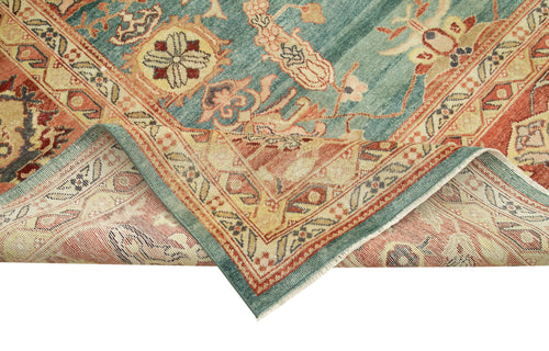 Tebriz Red Classic Cotton Wool Handmade Area Rug 10'1'' x 13'7''