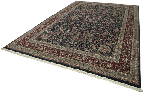 Tebriz Brown Classic Cotton Wool Handmade Area Rug 8'10'' x 13'2''