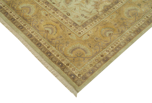 Tebriz Beige Classic Cotton Wool Handmade Area Rug 8'11'' x 12'0''