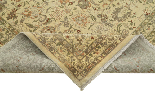 Handmade Area Rug – Classic Beige 9x12 Cotton Wool Turkish Carpet