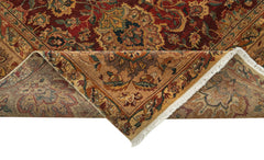 Tebriz Red Classic Cotton Wool Handmade Area Rug 9'2'' x 12'5''