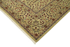 Tebriz Beige Classic Cotton Wool Handmade Area Rug 8'8'' x 11'8''