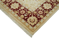 Handmade Area Rug - Classic Beige Turkish Hand Knotted Cotton Wool Carpet 10'x13'10''