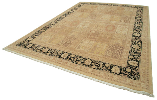 Tebriz Beige Classic Cotton Wool Handmade Area Rug 10'1'' x 13'10''